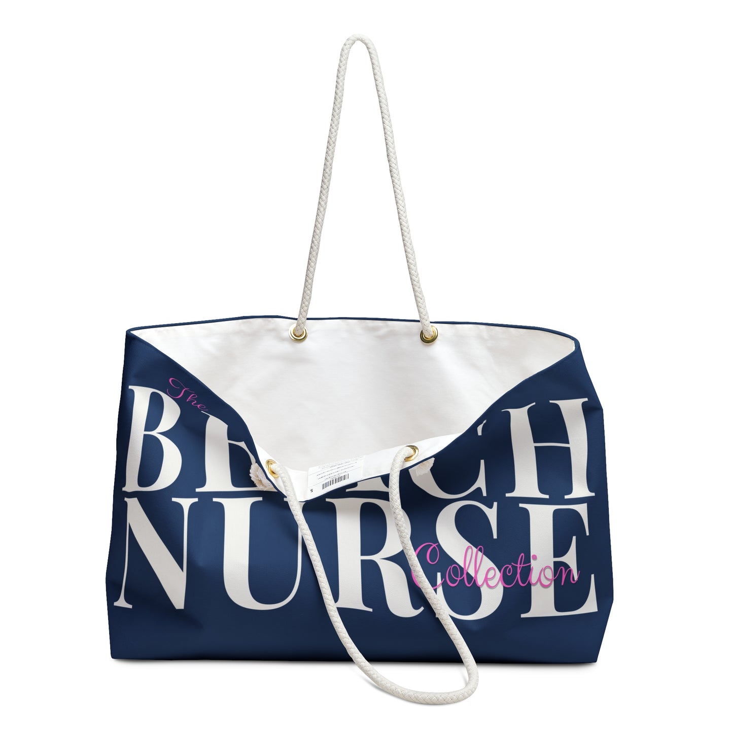 BEACH NURSE™ Weekender Bag | Large Nurse Beach & Travel Tote Navy