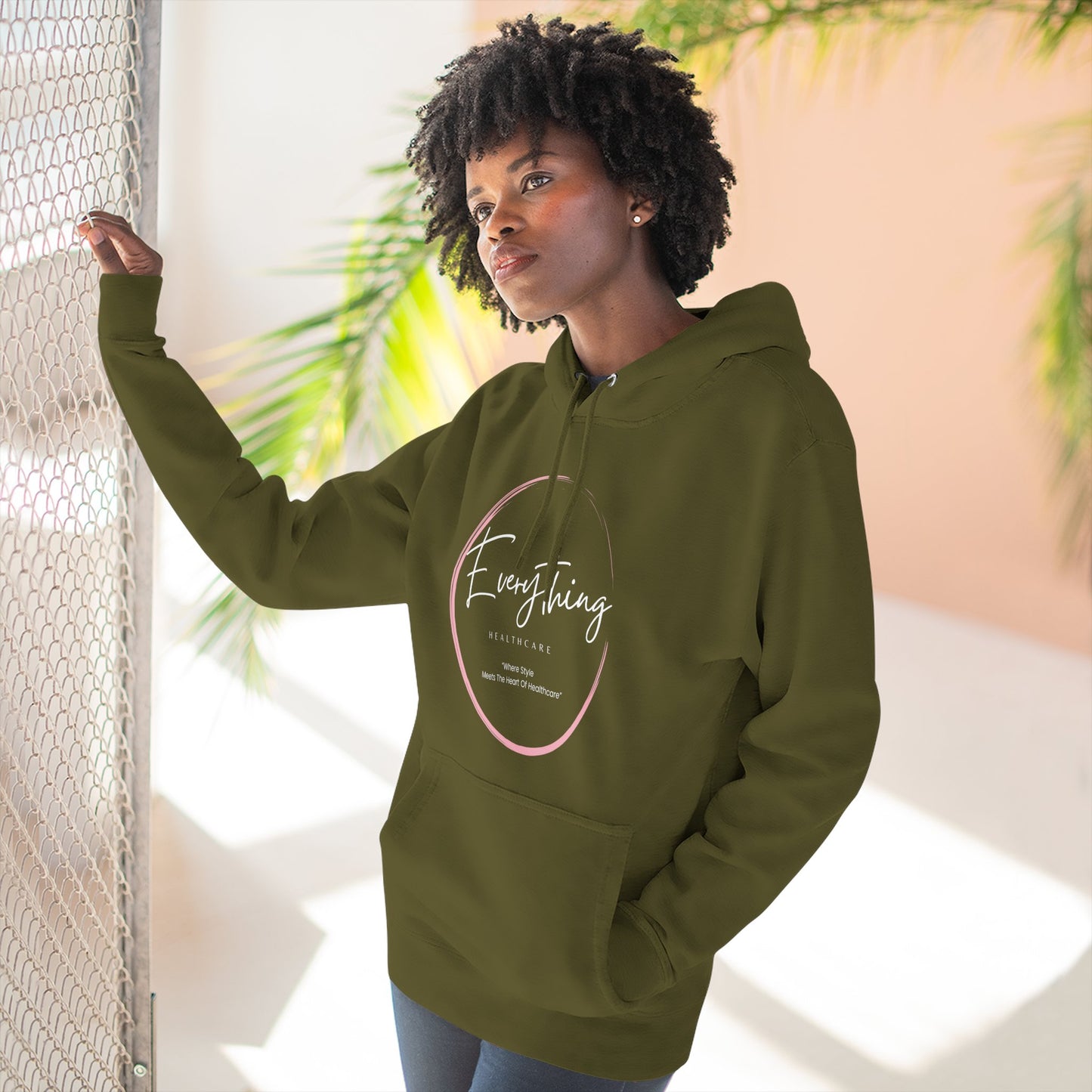 Everything Healthcare™ Cozy Fleece Hoodie Warm Pullover- Logo