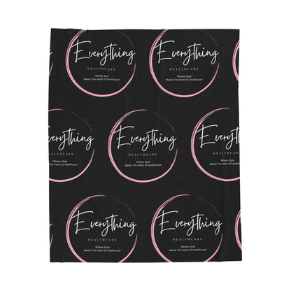 Everything Healthcare™ Cozy Logo Blanket — Soft Home Comfort