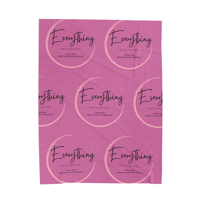 Everything Healthcare™ Cozy Logo Blanket — Soft Home Comfort