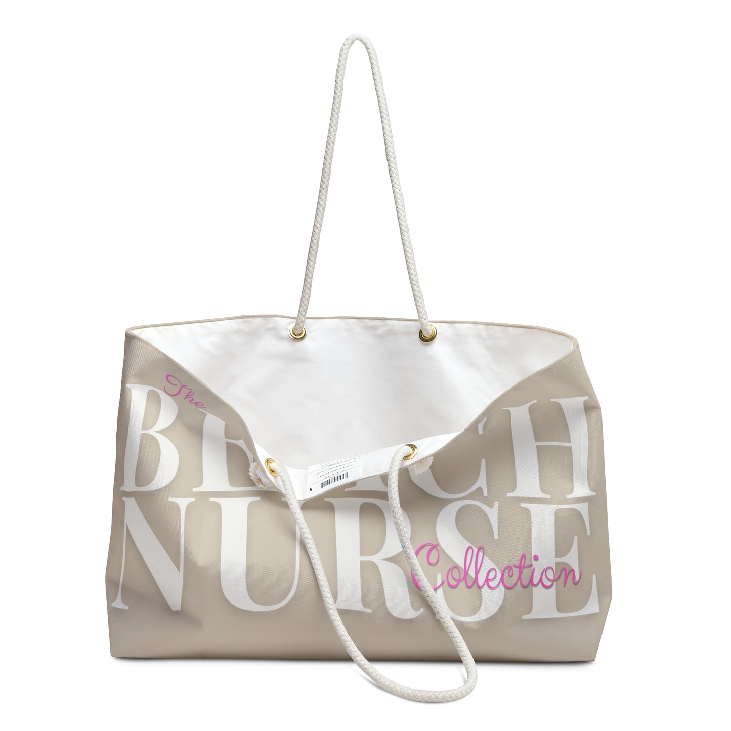 BEACH NURSE™ Weekender Bag | Large Nurse Beach & Travel Tote Sand