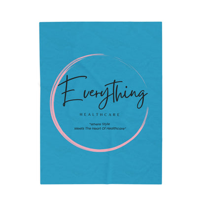 Everything Healthcare™ Cozy Logo Blanket — Soft Home Comfort