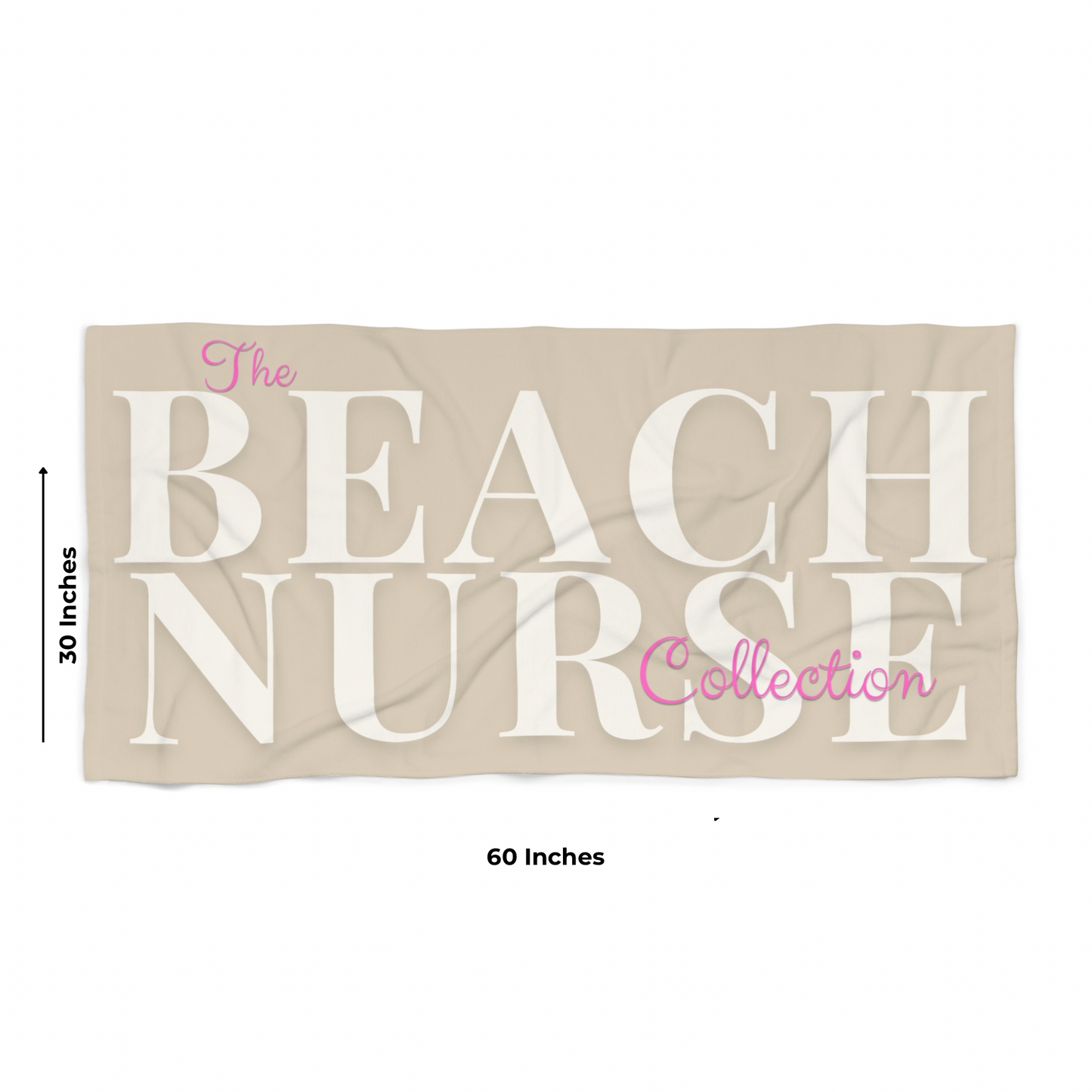 BEACH NURSE™ Oversized Sand Beach Towel | Nurse Beach & Pool Essential