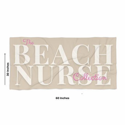 BEACH NURSE™ Oversized Sand Beach Towel | Nurse Beach & Pool Essential