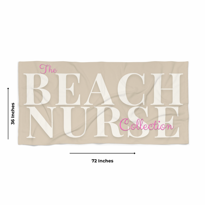 BEACH NURSE™ Oversized Sand Beach Towel | Nurse Beach & Pool Essential